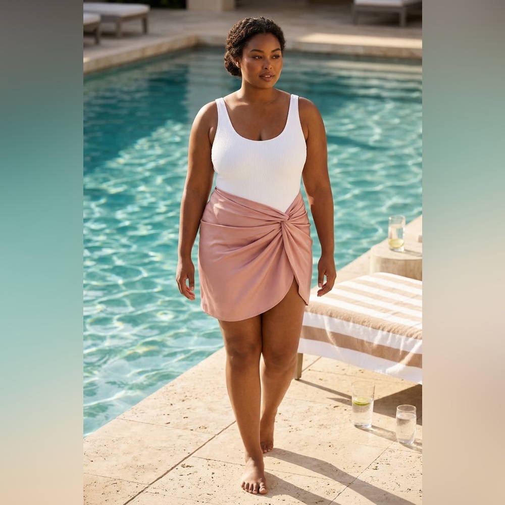 Shade & Shore Women’s Sparkle Twist Swim Coverup NWT